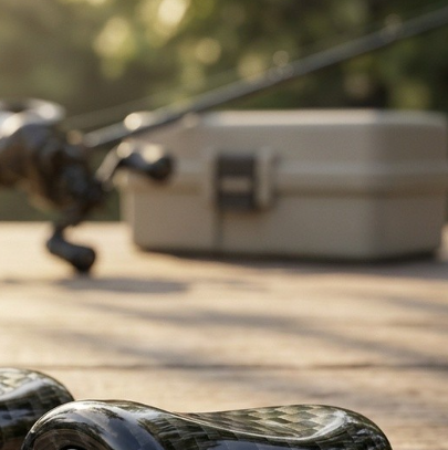 Fishing Rod Carbon Fiber - Pomo de manija para carrete de