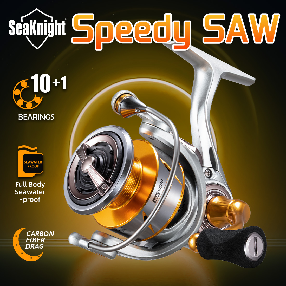 Daiwa Reel Bg - Carrete de Pesca Giratorio SeaKnight Speedy