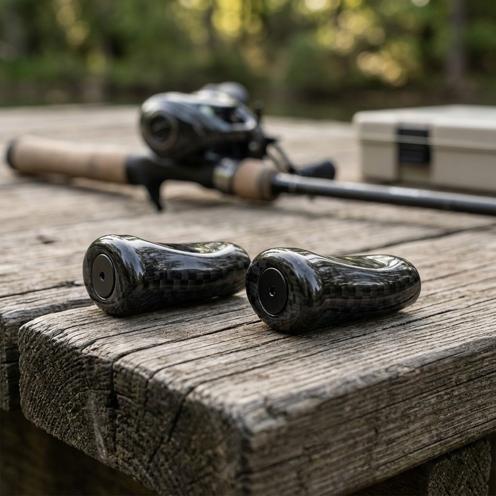 Pomo de manija para carrete de - Fishing Rod Carbon Fiber reseña y precio