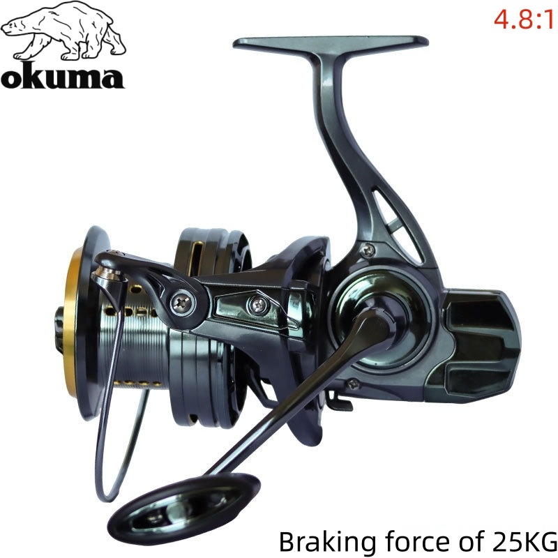 Carrete de Pesca OKUMA 8000-14 - Daiwa Reel Bg reseña y precio