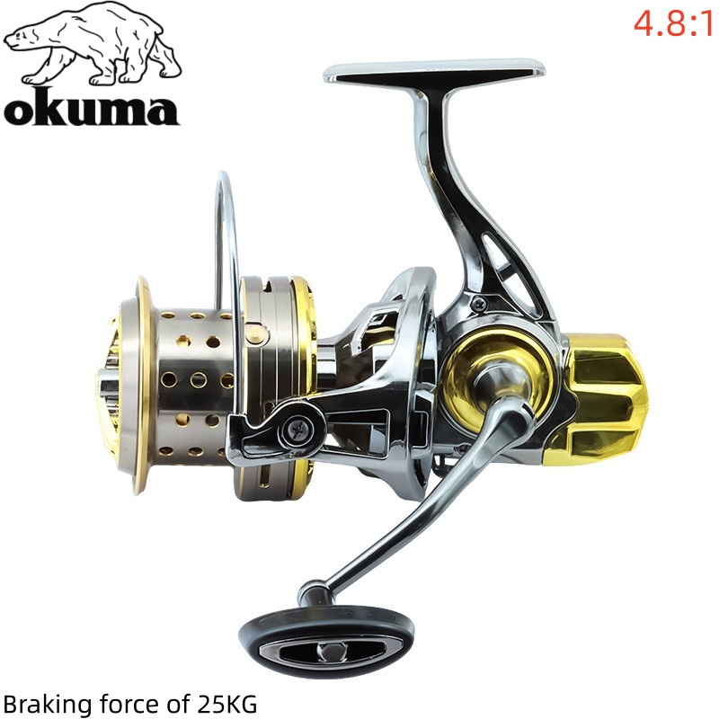 Carrete de Pesca OKUMA 8000-14 - Daiwa Reel Bg reseña y precio