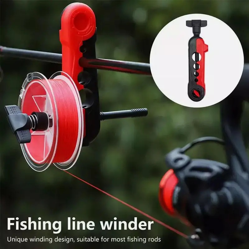 Enrollador portátil de hilo de - Fishing Rod Spinning reseña y precio