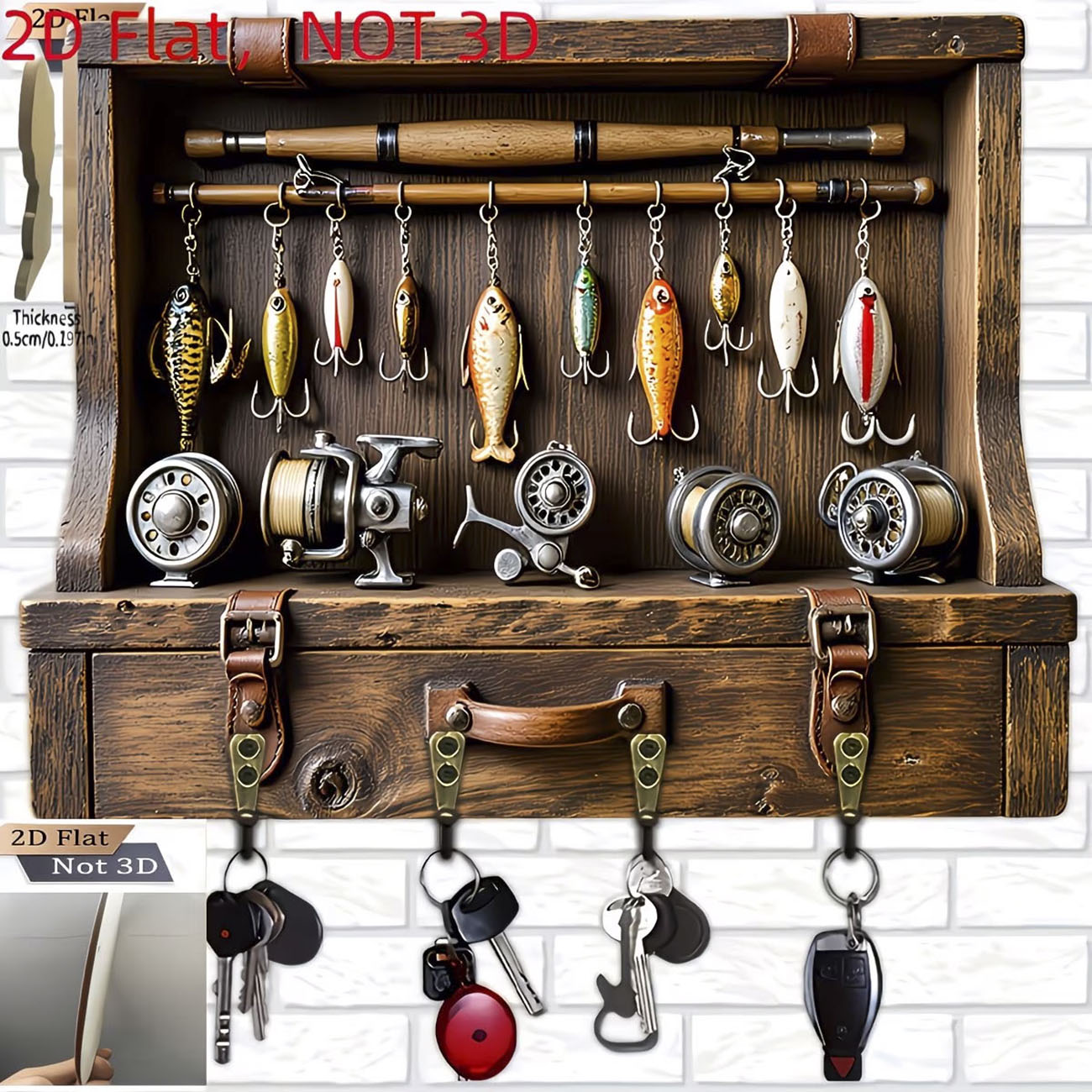 Colgador de Llaves con Diseño  - Fishing Rod Combo reseña y precio