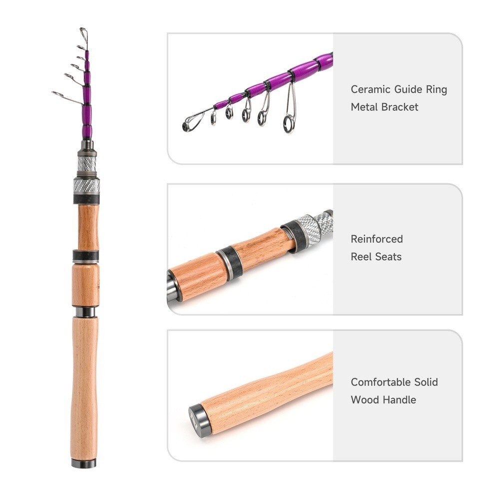 Caña de pescar BFS de 1.8M con - Fishing Rod Carbon Fiber reseña y precio
